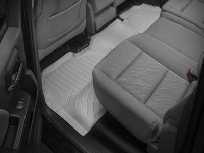 Weathertech - WeatherTech Rear FloorLiner Crew Cab; Without fender premium audio system Grey 2022 - 2024 Nissan Frontier 4617052