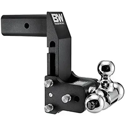 B&W - B & W   Tow & Stow  for Multi-Pro Tailgate  Tri-Ball   2" Hitch  4.5" Drop/ 5.5" Rise  Black  (TS10066BMP)