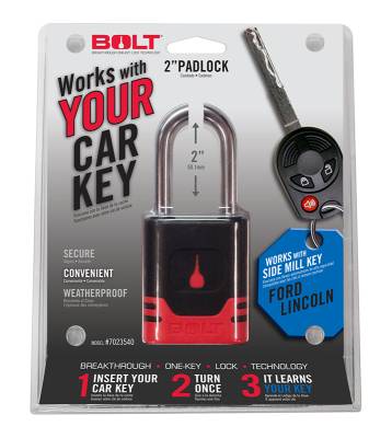 BOLT - BOLT   Ford/Lincoln/Mercury Padlock for Side Cut Keys (7023540)