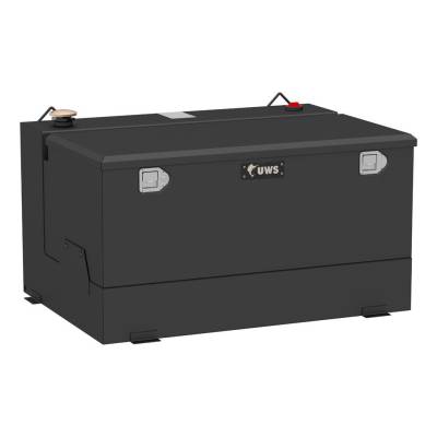 UWS - UWS  100 Gallon Combo Transfer Tank  - Matte Black  (Steel/Aluminum)  (ST-100-COMBO-MB)