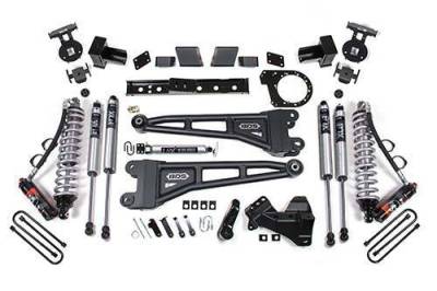 BDS - BDS 6 Inch Lift Kit w/Radius Arm, Fox Shocks and 5" Rear Block, FOX 2.5 Performance Elite Coil-Over Conversion for Ford F250/F350 Super Duty w/2 Leaf Main (17-19) 4WD Diesel (1580FPE)