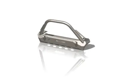 Crawltek Revolution - Pyro Stubby Front Bumper w/ Flat Top Stinger | Jeep Wrangler CJ/YJ/TJ