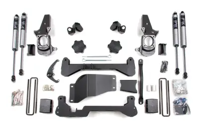BDS - BDS 4.5 Inch Lift Kit w/Fox Shocks and Standard Knuckle for Chevy Silverado or GMC Sierra 2500HD/3500 (01-10) SRW 4WD (192FS)