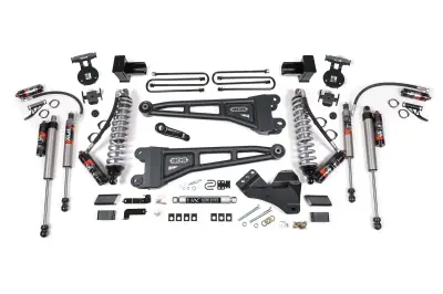 BDS - BDS 4 Inch Lift Kit w/ Radius Arm FOX 2.5 Performance Elite Coil-Over Conversion 5" Rear w/3 Leaf Main Ford F250/F350 Super Duty (17-19) 4WD Diesel (1966FPE)