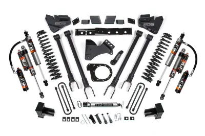BDS - BDS 6 Inch Lift Kit 4-Link Conversion and 5" Rear Block for Ford F250/F350 Super Duty w/2 Leaf Main (17-19) 4WD Diesel (2224FPE)