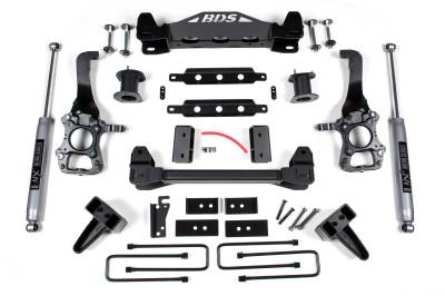 BDS - BDS 6 Inch Lift Kit w/Fox Shocks and 5" Rear Block for Ford F150 (15-20) 2WD (1522FS)
