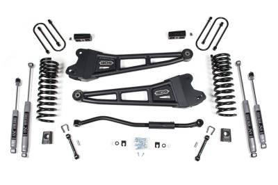 BDS - BDS 3 Inch Lift Kit w/Radius Arm and Fox 2.5 PE Shocks for Ram 3500 w/Overload (19-24) 4WD Diesel (1654FPE)