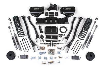 BDS - BDS 4 Inch Lift Kit w/ 4-Link and Fox Shocks for Ram 3500 w/Rear Air Ride and 6 Bolt Indexing Ring (19-24) 4WD Diesel (1720FS)