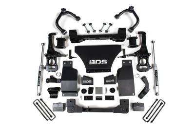 BDS - BDS 4 Inch Lift Kit w/Fox Shocks and Strut Spacer for Chevy Silverado or GMC Sierra 1500 (19-24) 4WD Gas (1800FS)