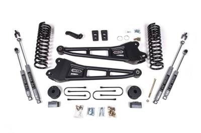 BDS - BDS 4 Inch Lift Kit w/Radius Arm and Fox Shocks for Ram 3500 w/Rear Air Ride (13-18) 4WD Gas (1793FS)