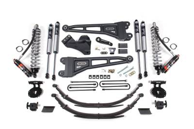BDS - BDS 4 Inch Lift Kit w/Radius Arm and Leaf Springs FOX 2.5 Performance Elite Coil-Over Conversion for Ford F250/F350 Super Duty (11-16) 4WD Diesel (1597FPE)