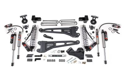 BDS - BDS 4 Inch Lift Kit w/Radius Arm FOX 2.5 Performance Elite Coil-Over Conversion and Leaf Springs for Ford F250/F350 Super Duty (17-19) 4WD Diesel (1557FPE)