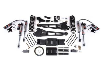 BDS - BDS 4 Inch Lift Kit w/Radius Arm, Fox Shocks and 3" Rear Block for Ram 3500 w/8 Bolt Indexing Ring and w/o Overloads (19-24) 4WD Diesel (1658FS)