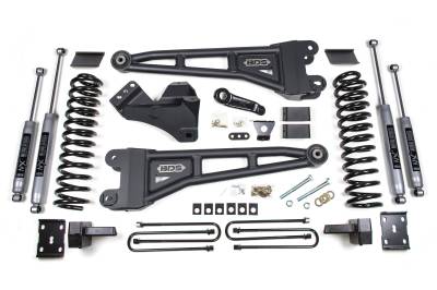 BDS - BDS 4 Inch Lift Kit w/Radius Arm, Fox Shocks, and 4" Rear Block for Ford F250/F350 Super Duty (11-16) 4WD Diesel (1596FS)