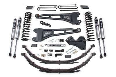 BDS - BDS 4 Inch Lift Kit w/Radius Arm, Fox Shocks, and 5" Rear Block Kit for Ford F250/F350 Super Duty w/3 Leaf Main (17-19) 4WD Diesel (1524FS)