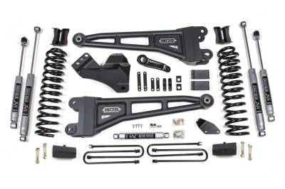 BDS - BDS 4 Inch Lift Kit w/Radius Arm, Fox Shocks, and Rear Block Kit for Ford F250/F350 Super Duty w/o Overloads (05-07) 4WD Diesel (1931FS)