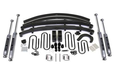 BDS - BDS 4 Inch Lift Kit w/NX2 Shocks and 4" Rear Block Kit w/Add-A-Leaf for Chevy/GMC 1/2 Ton Truck/SUV (77-87) 4WD (125H)