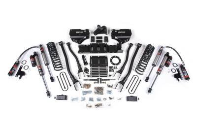 BDS - BDS 4 Inch Lift Kit w/ FOX 2.5 Performance Elite and Radius Arm for Ram 3500 w/6 Bolt Indexing Ring and Overloads (19-24) 4WD Diesel (1671FPE)