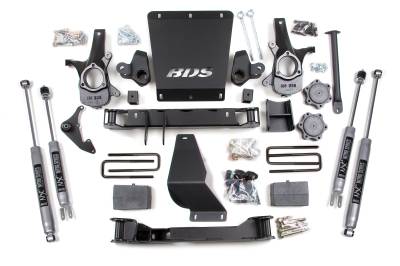 BDS - BDS 4.5 Inch Lift Kit w/Fox Shocks and 5" Rear Block for Chevy Silverado or GMC Sierra 1500 (99-06) 4WD (181FS)