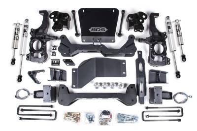 BDS - BDS 5 Inch Lift Kit FOX 2.5 HTO Performance Series for Chevy Silverado or GMC Sierra 2500HD/3500HD w/o Overloads (20-25) 4WD (766FPP)