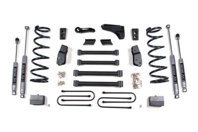 BDS - BDS 6 Inch Lift Kit w/Fox Shocks and 4" Rear Block Kit for Dodge Ram 2500/3500 w/3.5" Axle (03-07) 4WD Diesel (234FS)