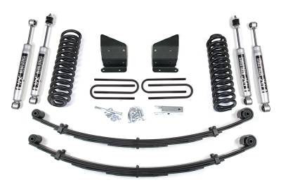 BDS - BDS 6 Inch Lift Kit w/Staggered Front Shocks and Rear Block Kit w/Add-A-Leaf for Ford Bronco (78-79) 4WD (526H)