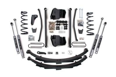 BDS - BDS 8 Inch Lift Kit Long Arm w/NX2 Shocks and Leaf Springs for Dodge Ram 2500/3500 w/3.5" Rear Axle and Manual Transmission (03-07) 4WD Diesel (1744H)