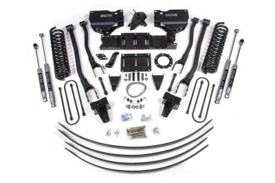 BDS - BDS 8 Inch Lift Kit w/ 4-Link and Fox Shocks for Ram 3500 w/6 Bolt Indexing Ring w/o Overloads (19-24) 4WD Diesel (1728FS)