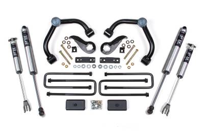 BDS - BDS 3 Inch Lift Kit w/Fox Shocks and 2" Rear Block for Chevy Silverado or GMC Sierra 2500HD/3500HD (20-25) w/Overload (761FS)