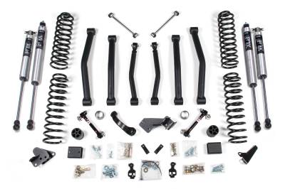 BDS - BDS 4.5 Inch Lift Kit w/Fox Shocks and Sway Bar Fixed Links for Jeep Wrangler JK (12-18) 4-Door (1406FS)