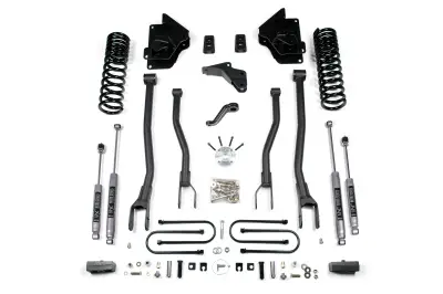 BDS - BDS 4 Inch Lift Kit w/ 4-Link and 3" Block Kit for Ram 3500 (13-18) 4WD Diesel (697FPE)