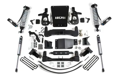 BDS - BDS 8 Inch Lift Kit FOX 2.5 Coil-Over DSC for Chevy Silverado or GMC Sierra 1500 w/Cast Steel Control Arms (14-18) 4WD (744FDSC)