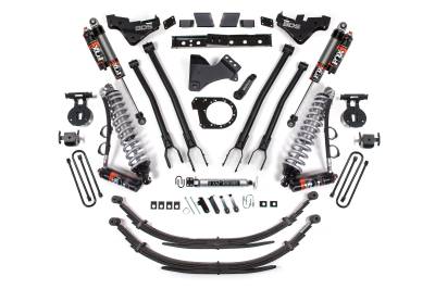 BDS - BDS 7 Inch Lift Kit w/ 4-Link FOX 2.5 Performance Elite Coilover Conversion Ford F250/F350 Super Duty (23-26) 4WD Diesel (2253PES)