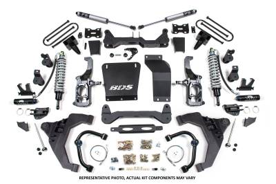 BDS - BDS 6.5 Inch Lift Kit FOX 2.5 Coilover Conversion Chevy Silverado or GMC Sierra 2500HD/3500HD (11-19) Diesel (728PES)