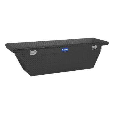 UWS 69in. Aluminum Single Lid Crossover Toolbox Deep Low Profile Angled Matte Bl (TBSD-69-A-LP-MB)