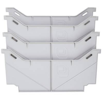 DECKED Drawer Dividers Set Of 4 Grey (AD2-FXWQ)