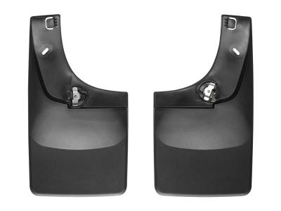 WeatherTech No Drill MudFlaps with flares; Does not fit F-450/550 Black  2004 - 2008 Ford F-250/F-350 120008