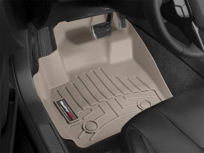 WeatherTech Front FloorLiner Fits regular cab; fits vehicles with floor mounted 4x4 transfer case Tan 2011 - 2012 Ford F-250/F-350/F-450/F-550 454221