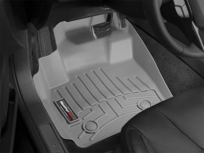 WeatherTech Front FloorLiner Fits regula cab only; fits models with "raised forward left corner"; does not fit with floor-mounted 4x4 shifter; automatic trans only Grey 2012 - 2016 Ford F-250/F-350/F-450/F-550 465821