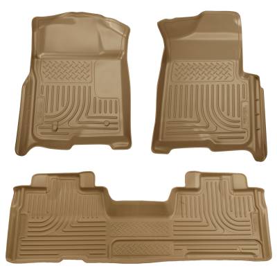 HUSKY  WeatherBeater Series  Front & 2nd Seat Floor Liners (Footwell Coverage)  Black