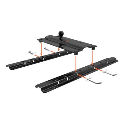 CURT - CURT BENT PLATE 5TH WHEEL RAIL GOOSENECK HITCH, INCLUDES PIN & CLIP (16055) - Image 3