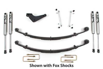 BDS 2 Inch Leveling Kit w/NX2 Shocks for Ford F250/F350 Super Duty w/Square Front U-Bolt Type (99-04) 4WD (313H)