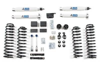 BDS 3 Inch Lift Kit w/NX2 Shocks Jeep Wrangler JK w/Sway Bar Disconnects (07-11) 2-Door (1423H)