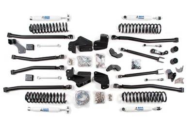 BDS 4 Inch Lift Kit Long Arm w/NX2 Shocks Jeep Wrangler JK w/Sway Bar Disconnects (07-18) 2-Door (1419H)