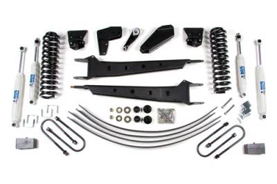 BDS 4 Inch Lift Kit w/Radius Arm and 2" Rear Block for Ford F100/F150 (80-96) 4WD (502H)