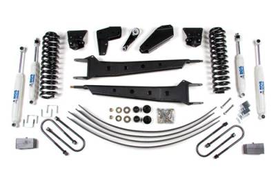 BDS Suspension Lift Kit  4in Front RA Std Cab/2in Rear Spring (502H)