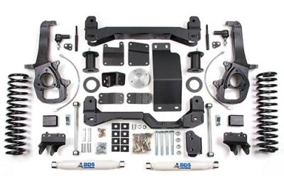 BDS 6 Inch Lift Kit w/NX2 Shocks and 3" Coil Springs for Dodge Ram 1500 (2012) 4WD (663H)