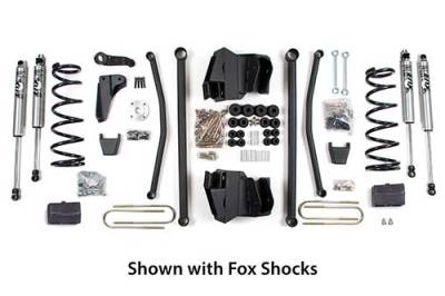 BDS 6 Inch Lift Kit Long Arm w/NX2 Shocks and Rear Block Kit for Dodge Ram 2500/3500 w/3.5" Rear Axle (03-07) 4WD Gas (657H)