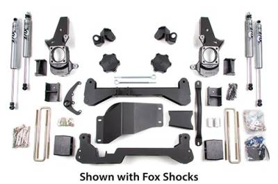 BDS 4.5 Inch Lift Kit w/NX2 Shocks for Chevy Silverado or GMC Sierra 2500HD/3500 w/Standard Knuckle Track Width (01-10) SRW 4WD (192H)