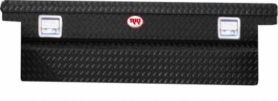 RKI Aluminum Cross Box Single Lid Low Profile Deep Black-Fullsize Trucks (C63LPDAB)